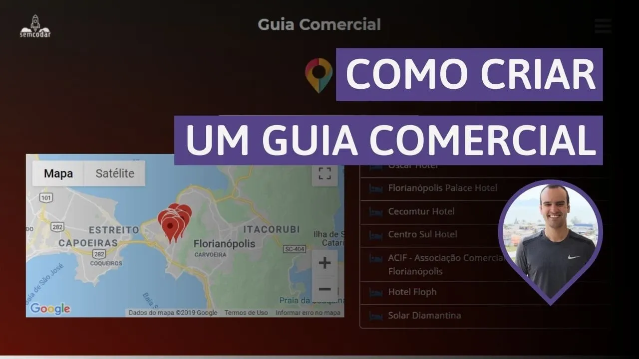 Como Criar um Aplicativo Guia Comercial integrado com Google Locais