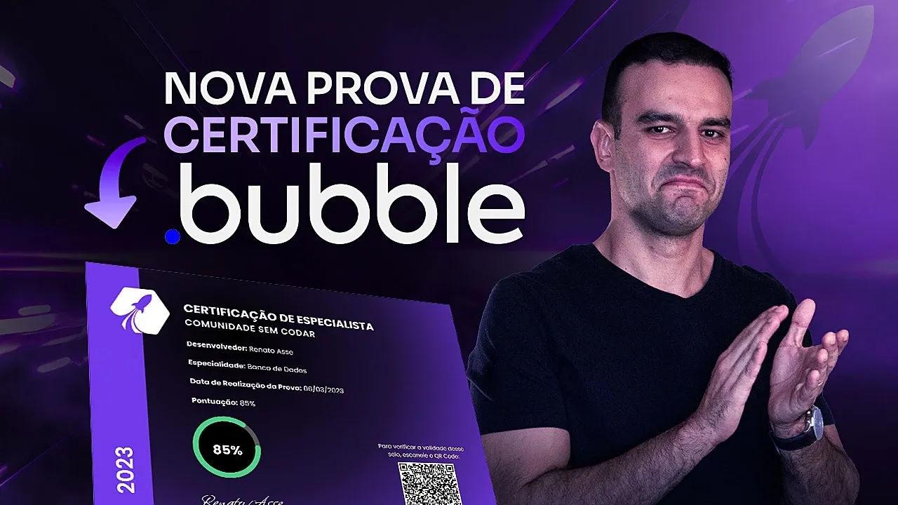 NOVA PROVA DE CERTIFICAÇÃO BUBBLE (LANÇAMENTO)
