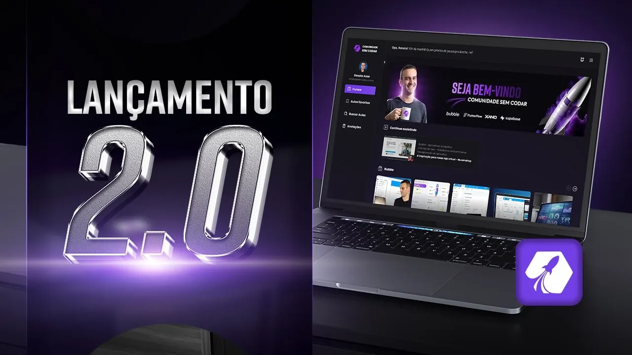 Lançamento Oficial da Comunidade Sem Codar 2.0