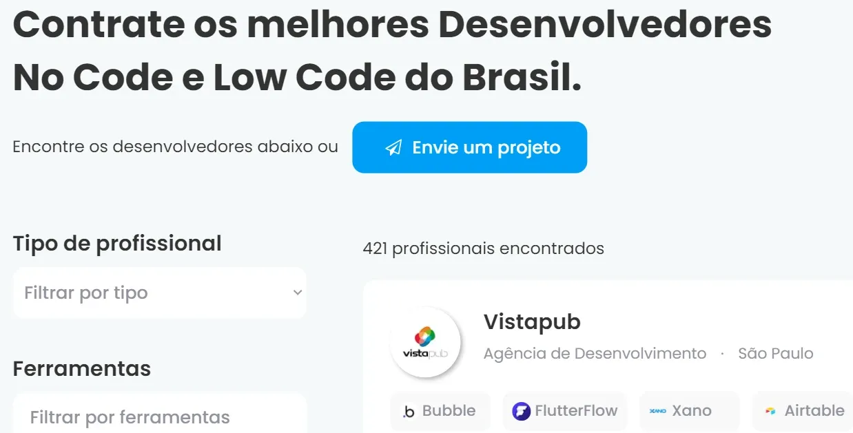 Contratar um Desenvolvedor Freelancer.
