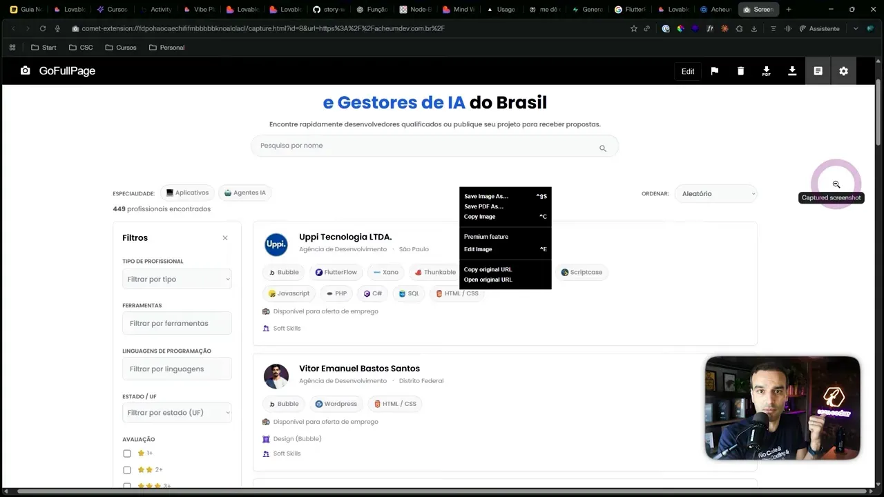 Exemplo de exportação visual para documentação