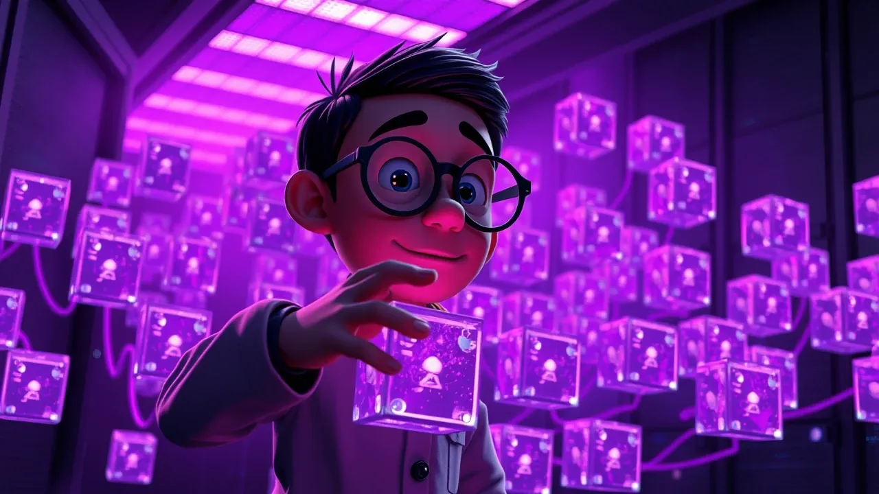 Cena Pixar mostrando instalação Docker Swarm