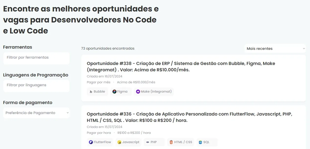 Ganhar dinheiro como Desenvolvedor Freelancer.
