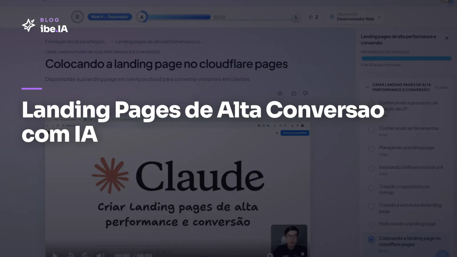 Landing Pages de Alta Conversão com IA: o módulo de copy, design e teste com IA