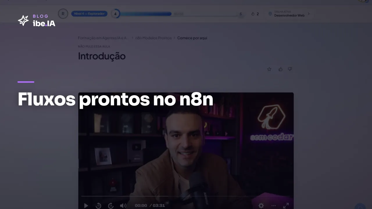 Modelos Prontos do n8n: o módulo que traz fluxos prontos pra adaptar no ibe.IA