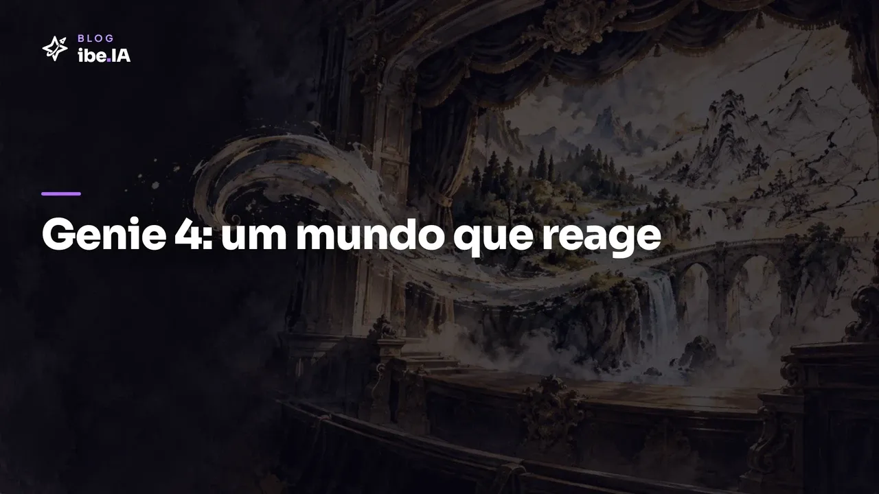Google anuncia Genie 4: mundos que reagem, falam e ainda falham
