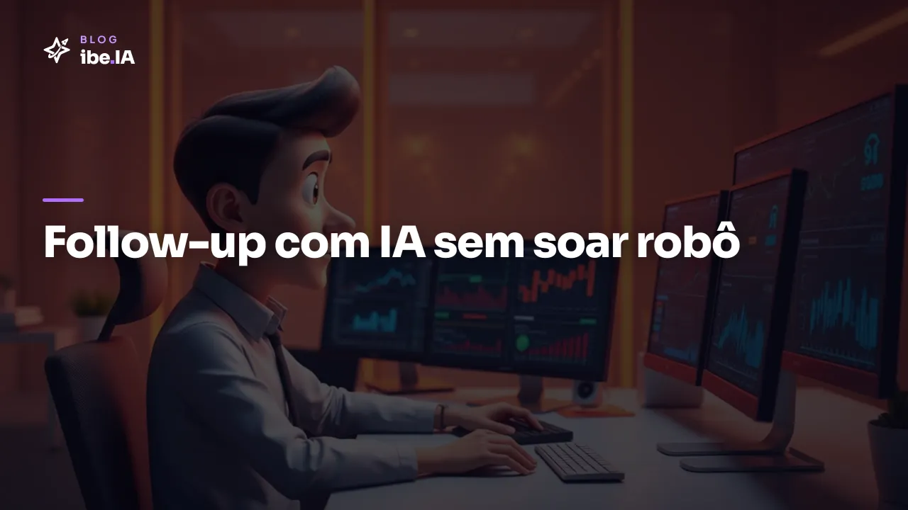 Como usar IA pra fazer follow-up de cliente sem soar robô: o caminho que mantém voz do vendedor