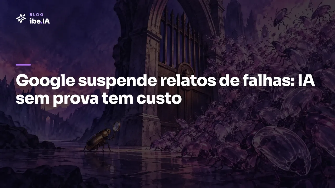 Google suspende relatos de falhas no open source: o custo dos alertas de IA sem prova