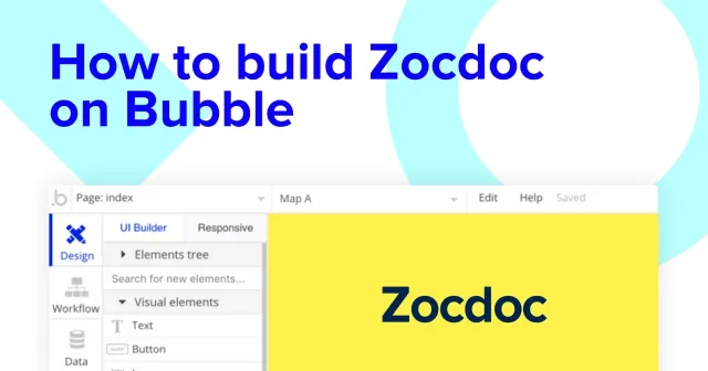 Criando um aplicativo de consultas médicas tipo Zocdoc com o Bubble