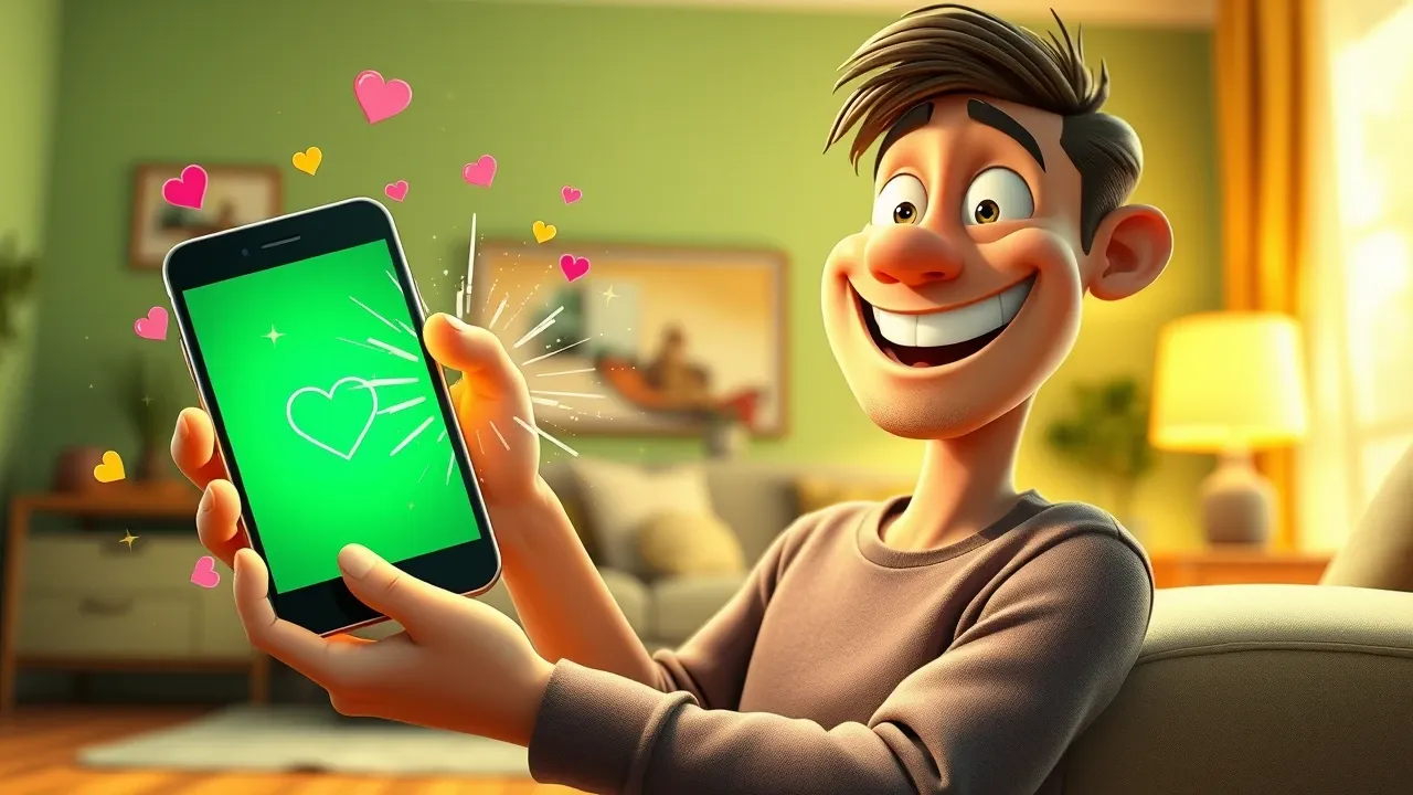 Pet owner recebendo mensagem personalizada no celular com notificação de lembrança de vacina do pet