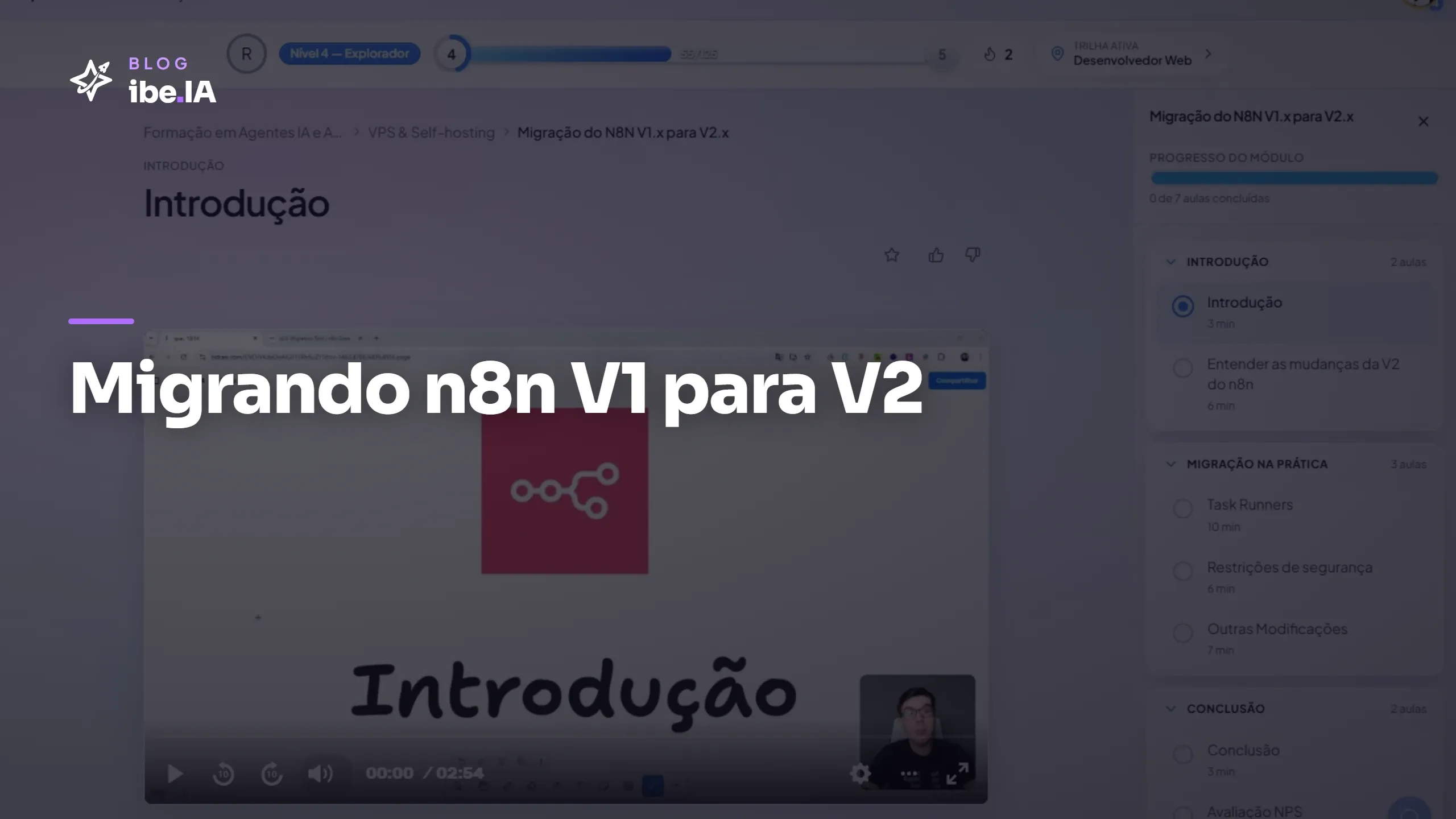 Print da página do módulo no ibe.IA