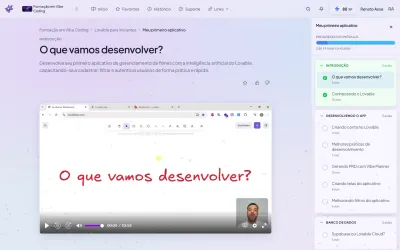 Meu Primeiro Aplicativo no Lovable: o módulo da Formação em Vibe Coding que tira o primeiro app do papel