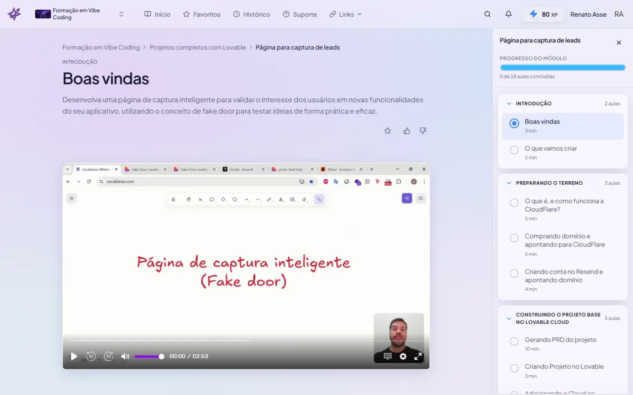 Página de captura de leads no Lovable no ibeia: o que o módulo ensina