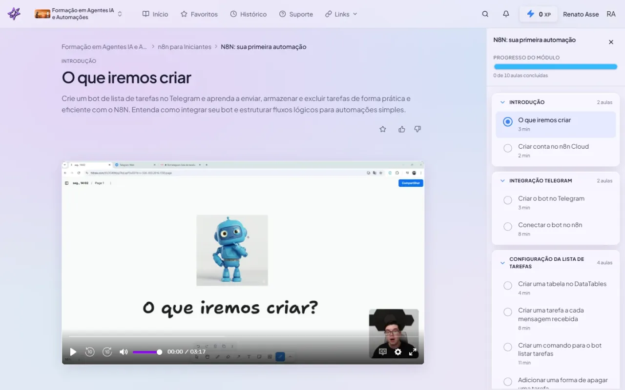 Sua Primeira Automação no n8n: o módulo da Formação em Agentes IA do ibe.IA que entrega o primeiro fluxo funcional