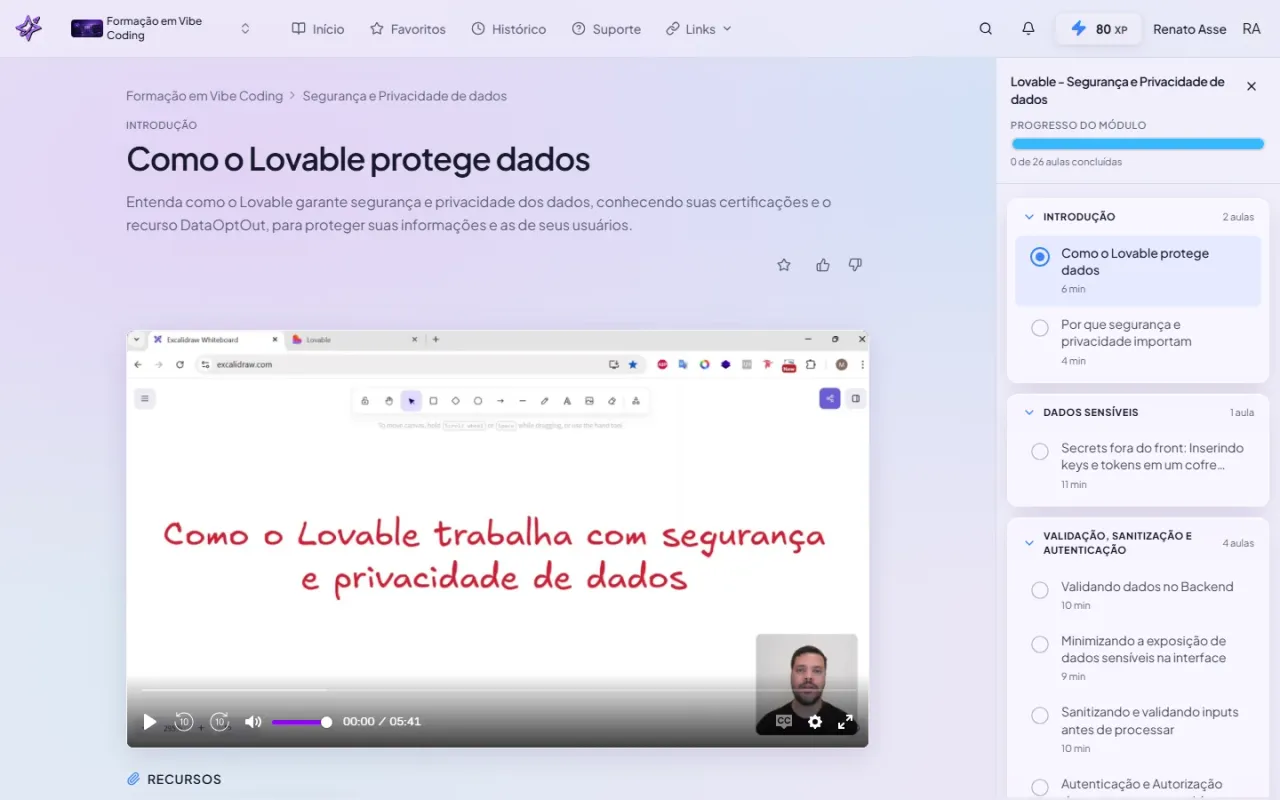 Segurança e Privacidade no Lovable: o módulo que protege seu app de vazamento de dados