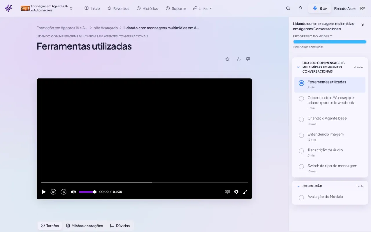 Mensagens Multimídia em Agentes IA no n8n: o módulo de áudio, imagem e documento