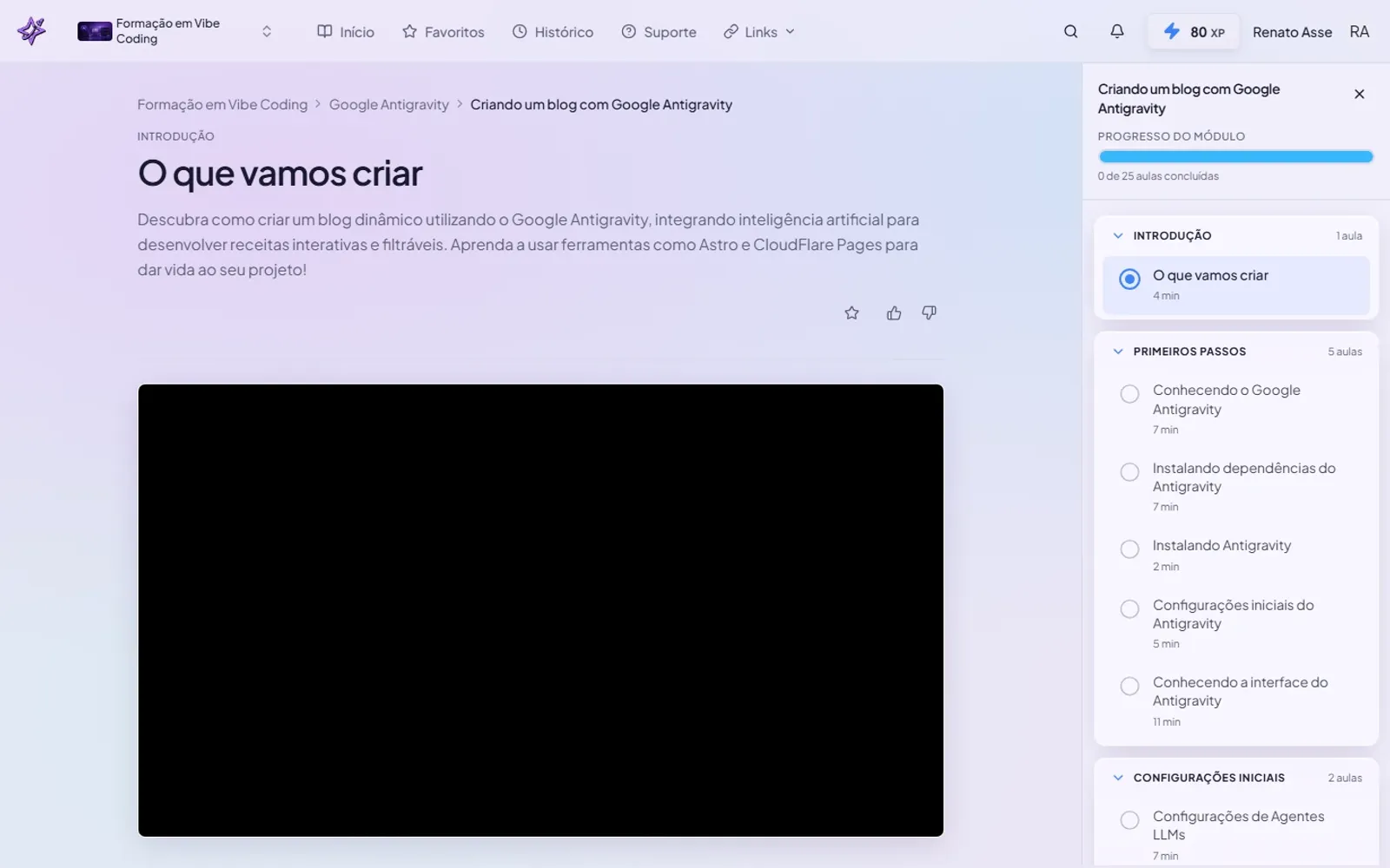 Blog com Google Antigravity: o módulo da Formação em Vibe Coding do ibe.IA que ensina criar blog