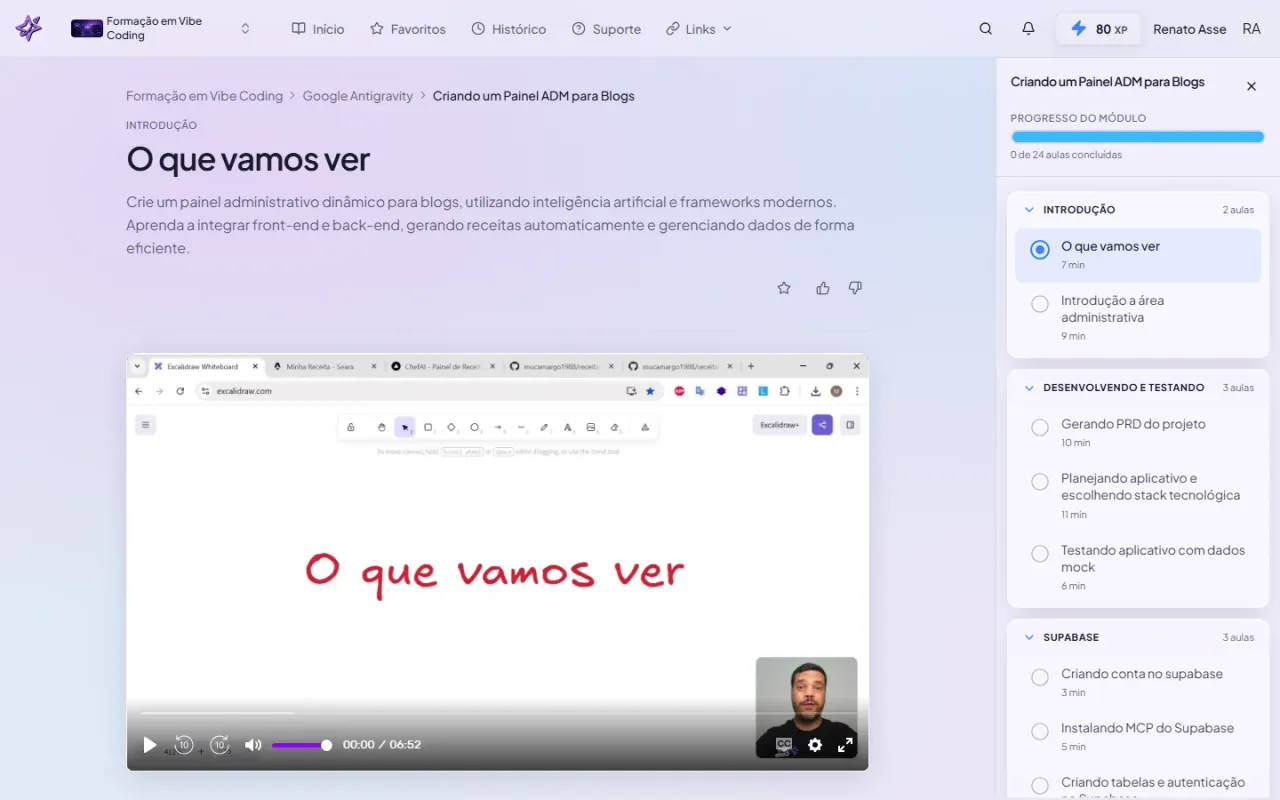 Painel ADM para Blogs no Antigravity: o módulo do ibe.IA que constrói backend e área restrita