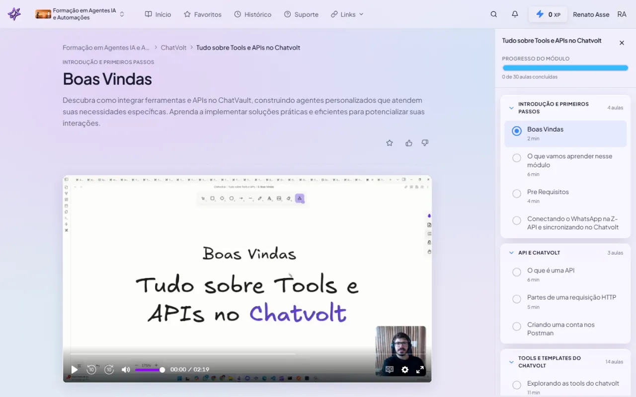 Tools e APIs no ChatVolt: o módulo que conecta agente a CRM, banco e ERP no ibe.IA