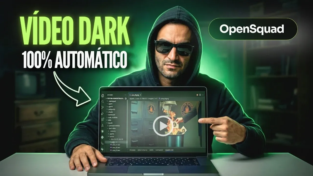 OpenSquad: vídeo dark no YouTube 100% automático
