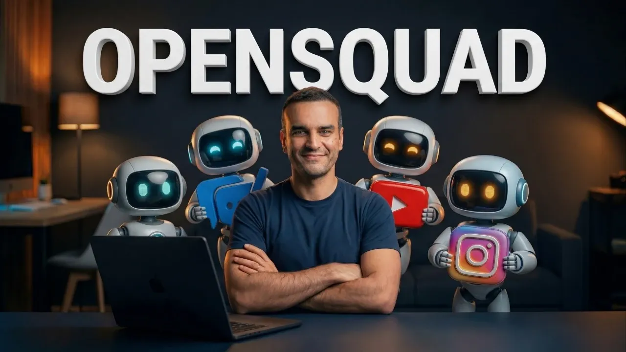 OpenSquad: guia de instalação e squads de agentes IA