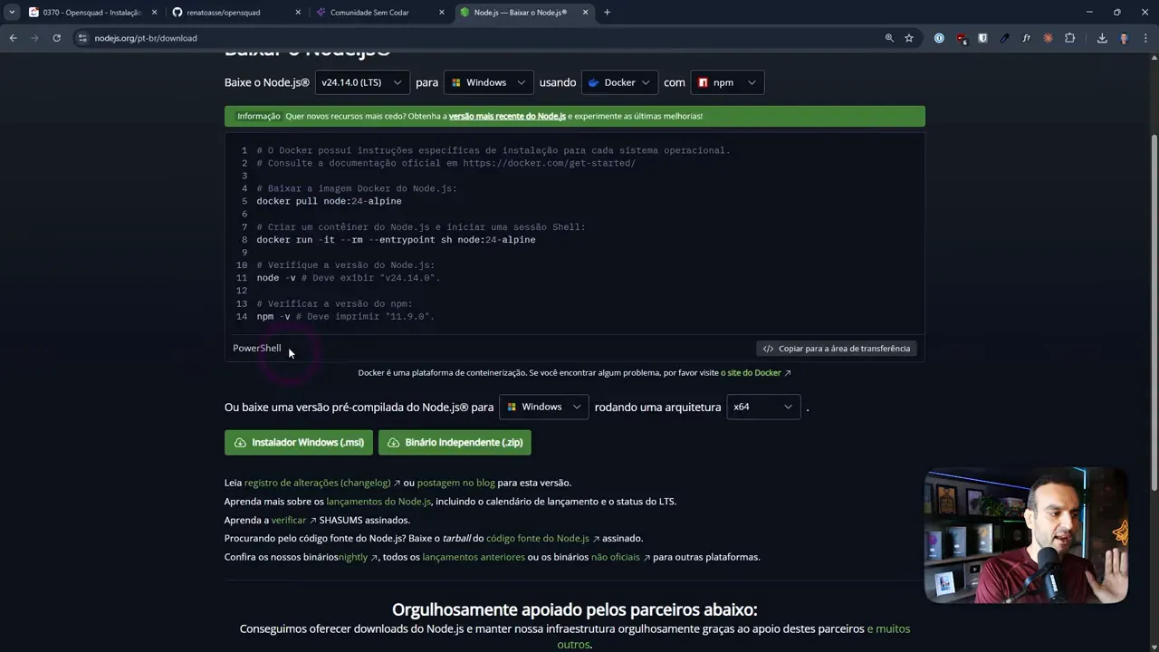 Download do Node.js